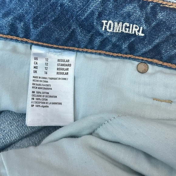 AE Tomgirl Jean Button-up Sz 12 (b5) - Picture 4 of 4